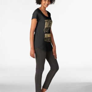 This Is What An Awesome Jennifer Looks Like In Gold Premium Scoop T Shirt Classic 3