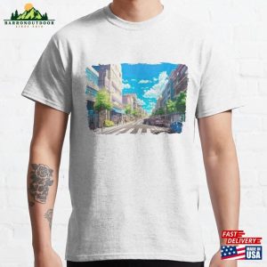 Tokyo Street Sunny Day Anime Shirt Classic T-Shirt Sweatshirt