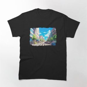 Tokyo Street Sunny Day Anime Shirt Classic T-Shirt Sweatshirt