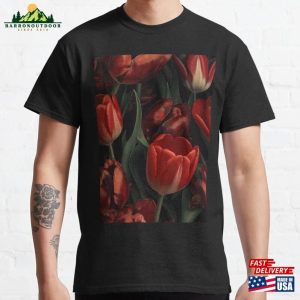 Tulip Art Flower Design Classic T-Shirt Unisex Hoodie