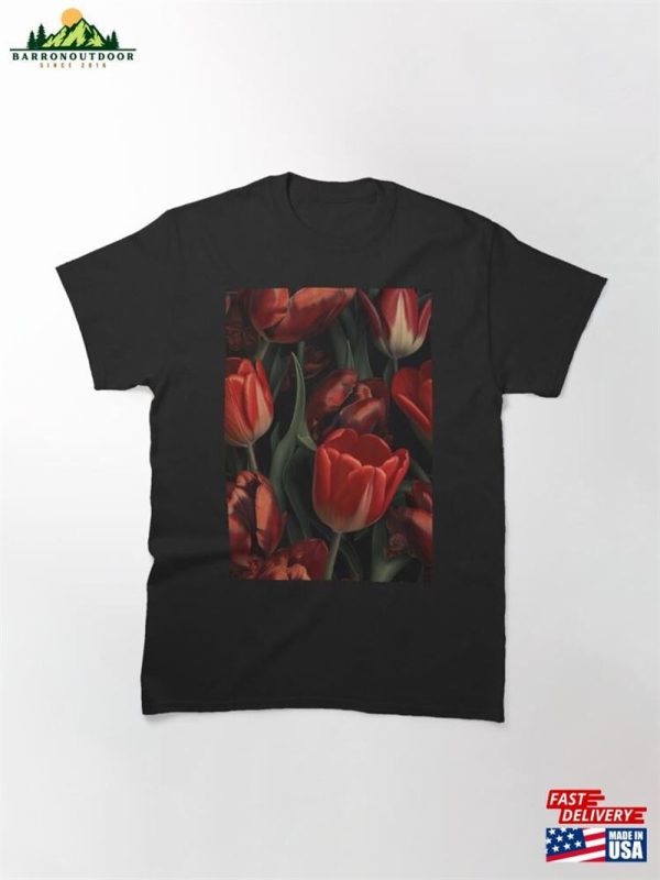 Tulip Art Flower Design Classic T-Shirt Unisex Hoodie