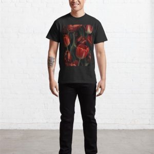 Tulip Art Flower Design Classic T Shirt Unisex Hoodie 4