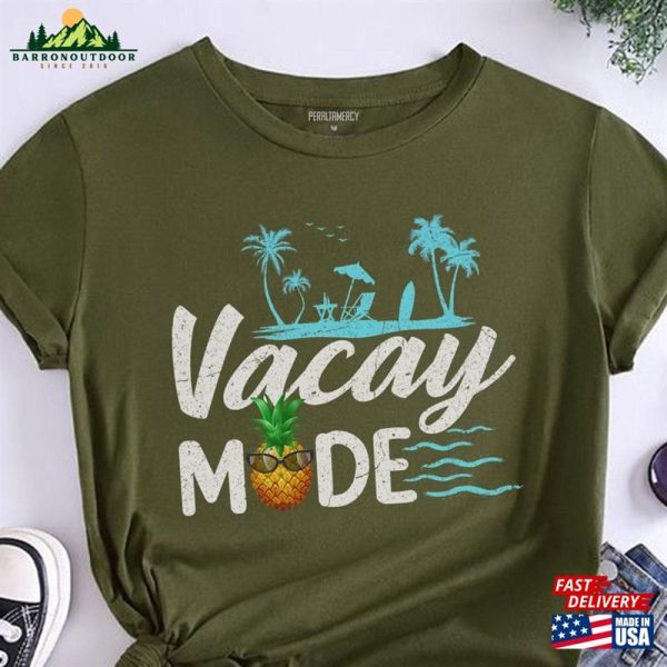 Vacay Mode Pineapple Summer Funny Camping Shirt Lover Classic Hoodie