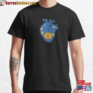 Van Gogh Heart Starry Night Anatomy Classic T-Shirt Sweatshirt