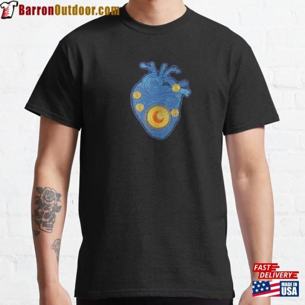 Van Gogh Heart Starry Night Anatomy Classic T-Shirt Sweatshirt