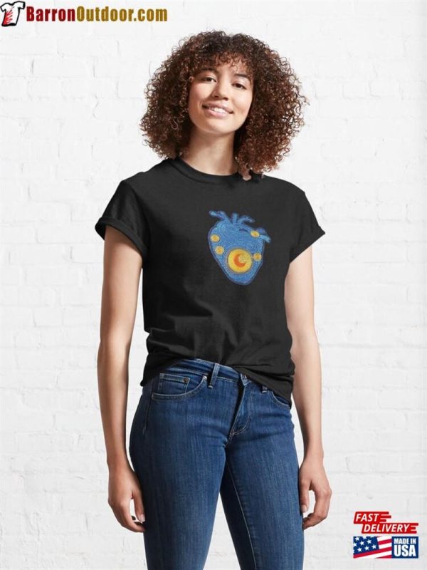 Van Gogh Heart Starry Night Anatomy Classic T-Shirt Sweatshirt