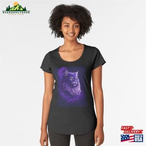 Villainous Purple Cat Premium Scoop T-Shirt Classic