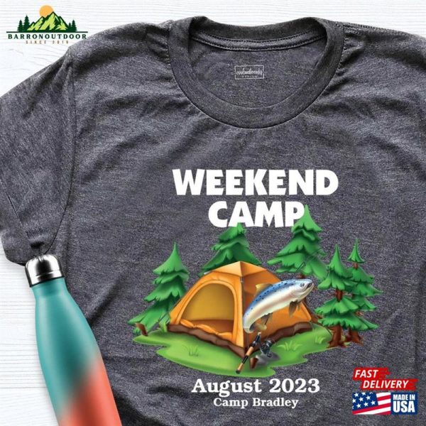 Weekend Camp Shirt Camping Lover Personalized Trip Tee Unisex Classic