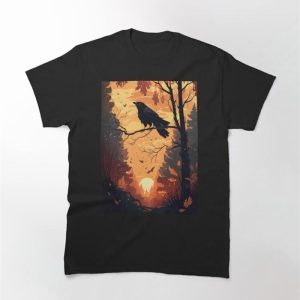 Wild Animal In Forest Art Landscape Classic T-Shirt Hoodie