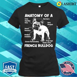 Anatomy Of A French Bulldog Funny Retro French Bulldog Love T shirt 2