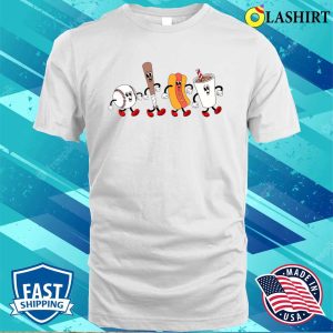 Baseball Hot Dog Baseball Match Drink Sweat Baseball Season Shirt 2