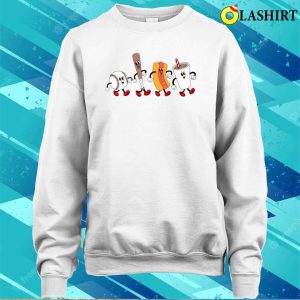 Baseball Hot Dog Baseball Match Drink Sweat Baseball Season Shirt 4