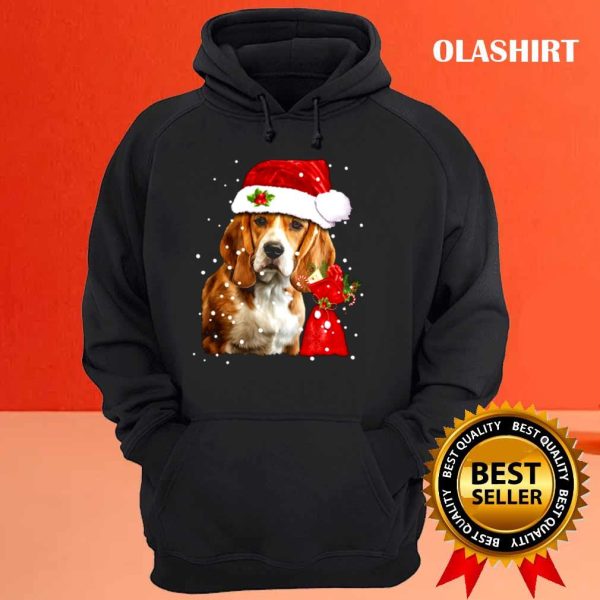 Beagle Dog With Santa Hat Christmas Xmas, Dog Lover Shirt