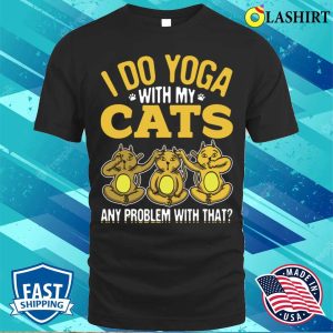 Bengal T shirtyoga And Cats Meditation Namaste Gift T shirt 1