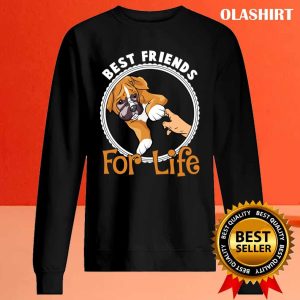 Best Friends For Life Funny Boxer Dog Lover T shirt 2