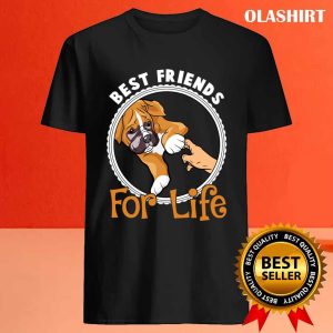 Best Friends For Life Funny Boxer Dog Lover T shirt 4