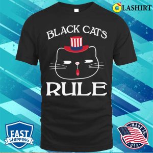 Black Cats Rule T shirt Black Cats Rule T shirt 1