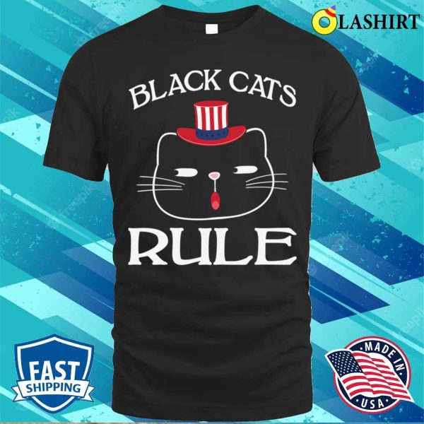 Black Cats Rule T-shirt, Black Cats Rule T-shirt