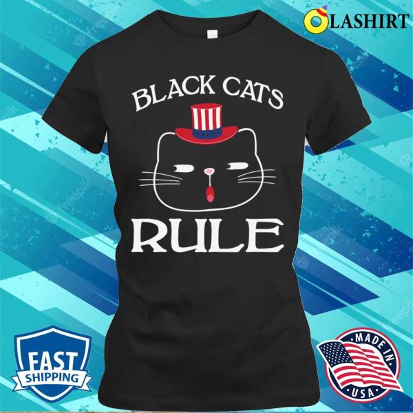 Black Cats Rule T-shirt, Black Cats Rule T-shirt