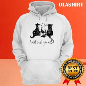 Black White Cats A Cat Is All You Need T shirt 3