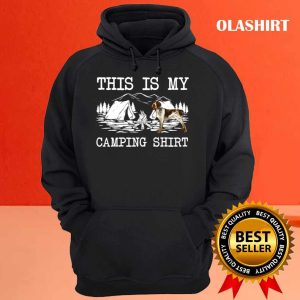 Campfire German Wirehaired Pointer Dog This Is My Camping T shirt 3