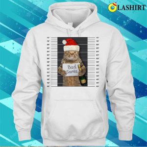 Cat Bad Santa Funny Xmas Christmas Shirt 3