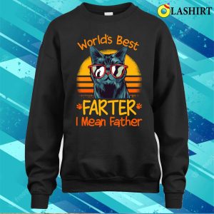 Cat Dad Worlds Best Farter I Mean Father T shirt 4