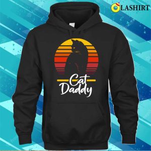 Cat Daddy Vintage Day Gift Grandpa Retro Design T shirt 3