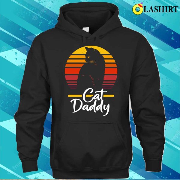 Cat Daddy Vintage Day Gift Grandpa Retro Design T-shirt