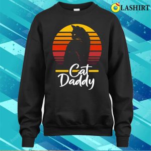 Cat Daddy Vintage Day Gift Grandpa Retro Design T shirt 4