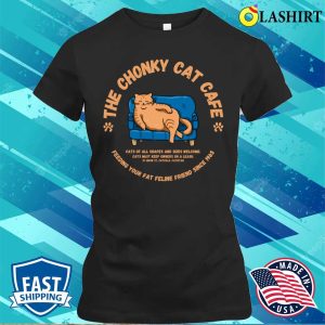 Cat T shirt The Chonky Cat Cafe T shirt 2