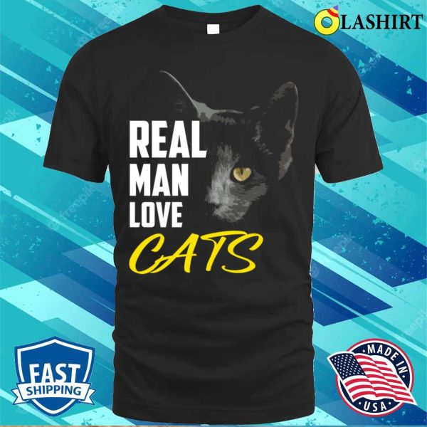 Cat-shirt, Tshirtreal Man Love Cats T-shirt