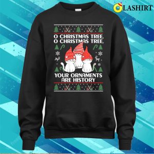 Cats Christmas Shirt Funny Ornaments Pajama Family Tee Shirt 4