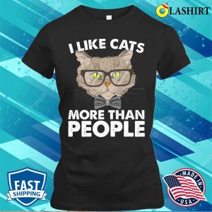 Cats Make Me Happy And Humans My Head H T-shirt