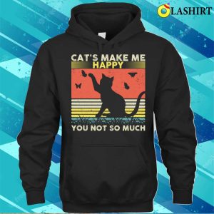 Cats Make Me Happy T shirt 3