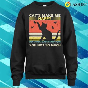 Cats Make Me Happy T shirt 4