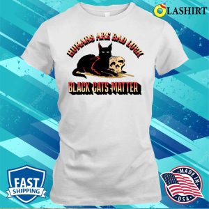 Cats T-shirt, Black Cats Matter Retro T-shirt