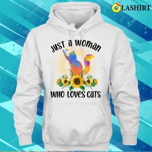 Cats T shirt Just A Woman Who Loves Cats T shirt 3