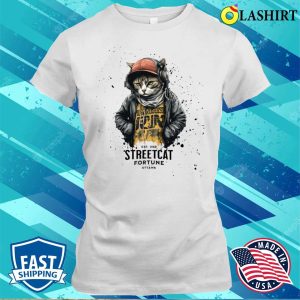 Cats T shirt Street Cat Vintage T shirt 1