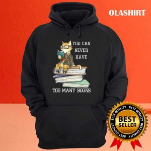 Cats You Can Never Have Many Books Shirt 3