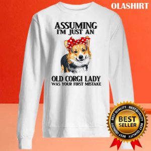 Corgi Dog Assuming Im Just An Old Corgi Lady Was Your Fist Mistake T shirt 2