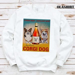 Corgi Dog Wine Shirt 1