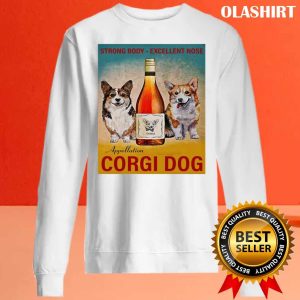 Corgi Dog Wine Shirt