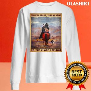 Cowboy Riding Horse And A Dog Shirt