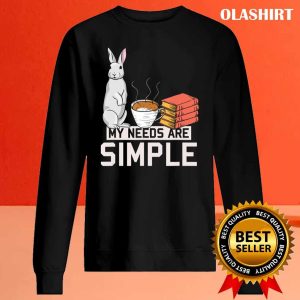 Cute Bunny Women Girls Coffee Book Lover Rabbit Tshirt