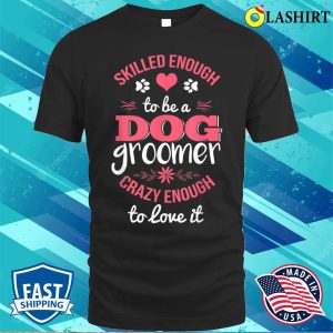 Cute Dog Groomer T shirt Women Dog Grooming Christmas T shirt 1