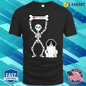 Cute Skeleton Newfie Shirt Express Your Love For Newfoundlands With This Adorable Tee 1