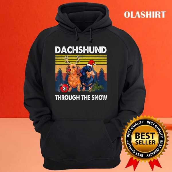 Dachshund Dog, Dachshund Through The Snow T-shirt