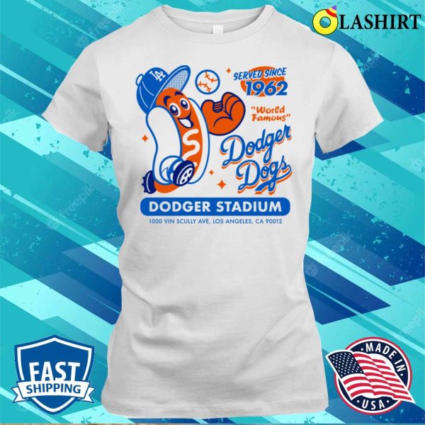 Dodger Dogs, Iconic T-shirt Celebrating 1962 Onwards