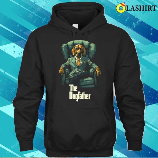 Dog Lover T-shirt, The Dogfather Retro Dog Lover Design T-shirt